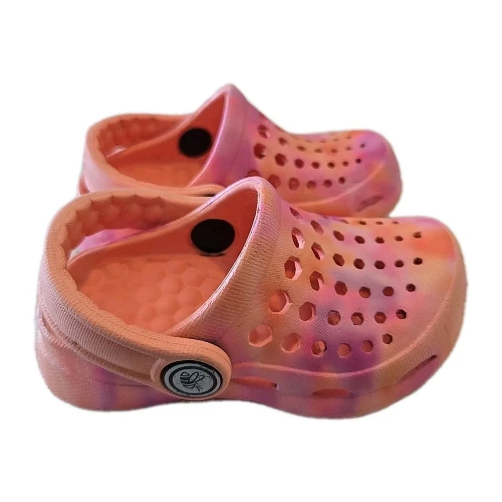 Joybees‎ baby Active Clogs Melon Cloud Tie Dye Size 4/5